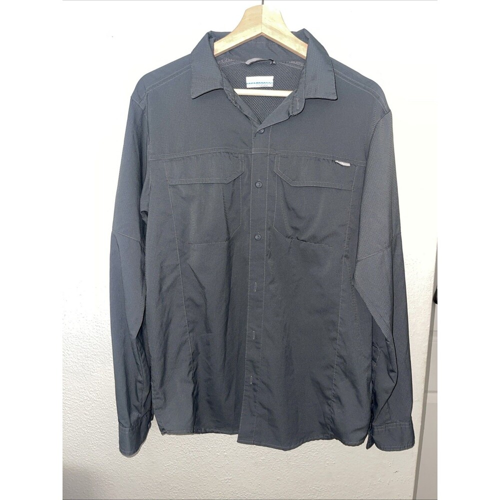 Columbia Sportswear Omni-Shade Sun Protection Men's Small Full Sleeve Grey